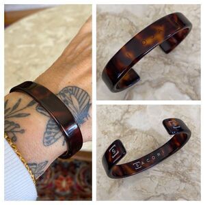 Sacori Faux Tortoise Shell Cuff Bracelet